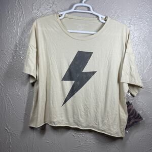 Grayson/Threads Womens Short Sleeve Round Neck Printed Knit Sleepwear Top Sz XL‎